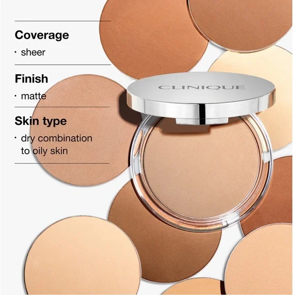 Clinique Stay-Matte Sheer Pressed Powder 
03 Stay Beige (MF/M) Brand New - Picture 5 of 7